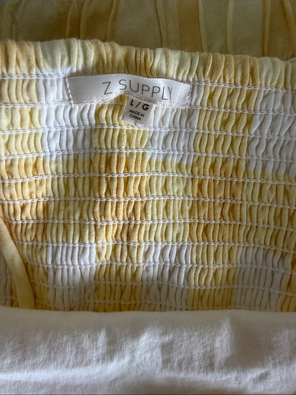 Z Supply Picnic Check Short Set in Sunflower Yellow Organic Cotton - Picture 7 of 7